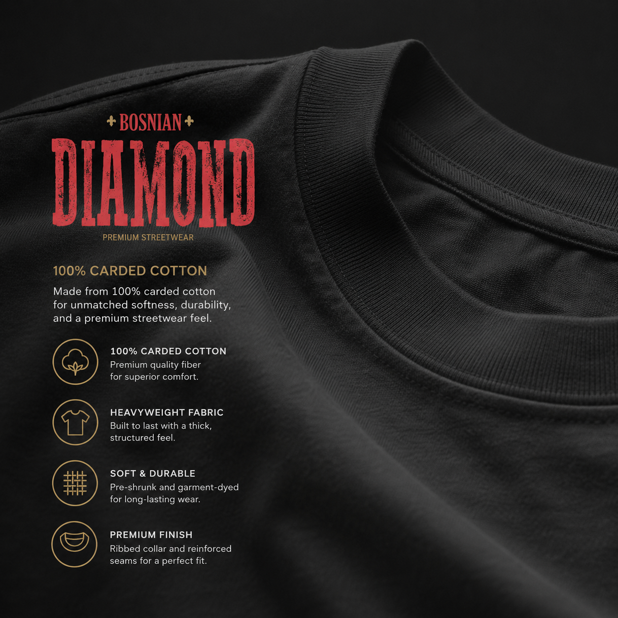 Džeko - The King of Diamonds - Premium Oversized