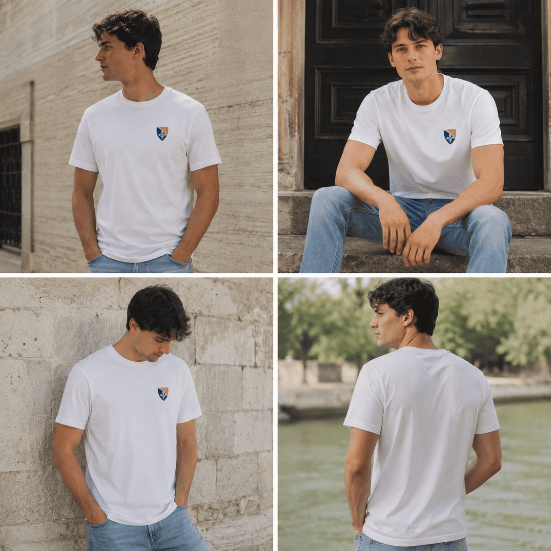 Bosnia & Herzegovina Tee | Embroidered Style Bosnian Shirt