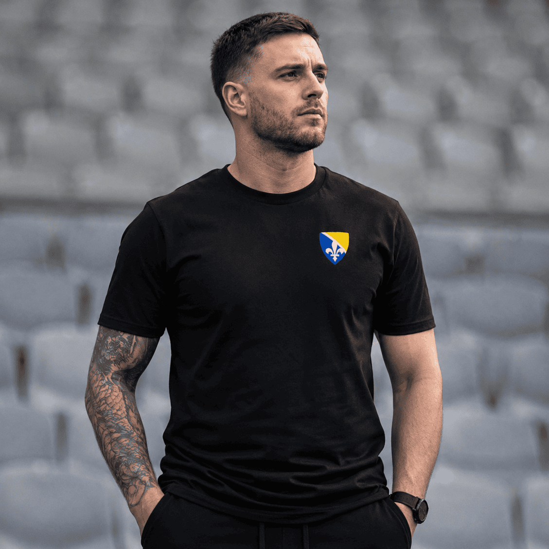 Bosnia & Herzegovina Tee | Embroidered Style Bosnian Shirt
