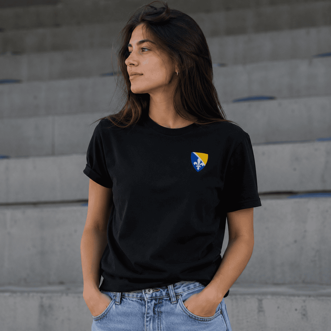 Bosnia & Herzegovina Tee | Embroidered Style Bosnian Shirt