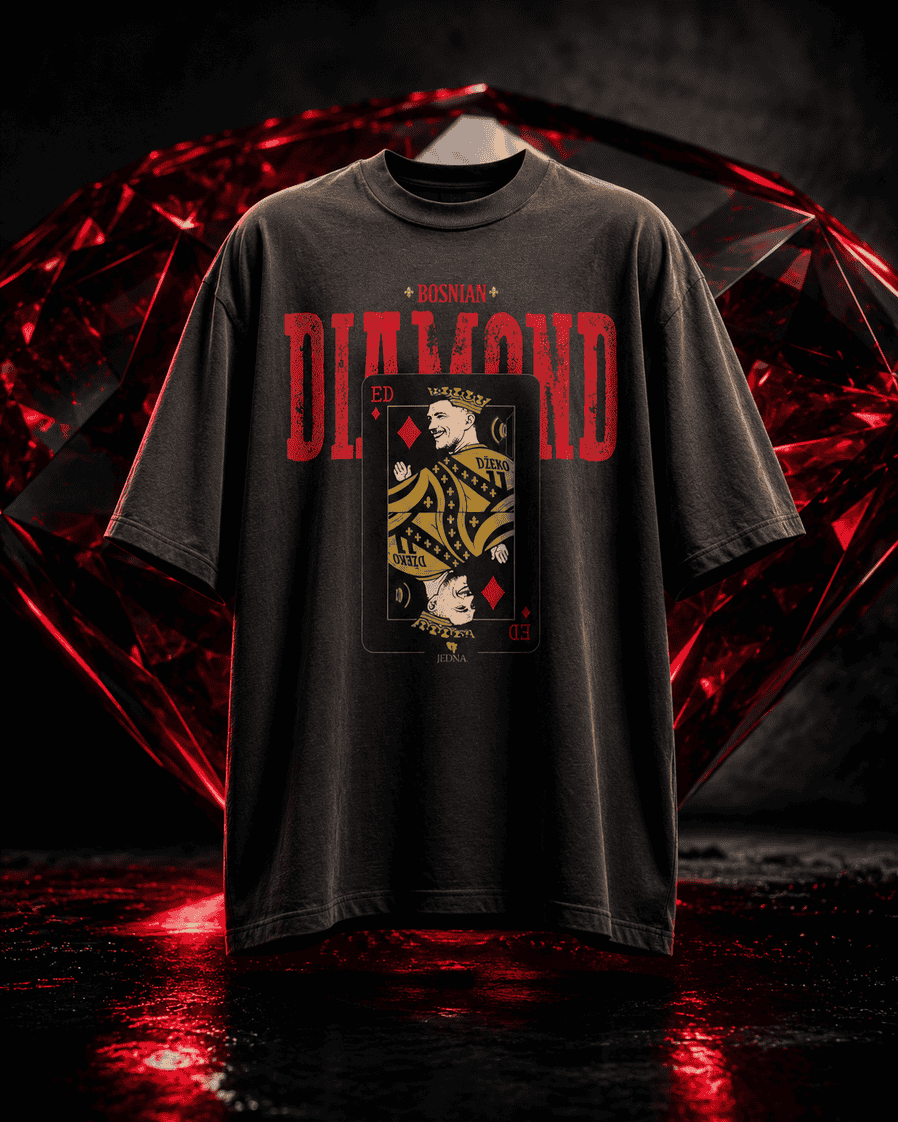 Džeko - The King of Diamonds - Premium Oversized