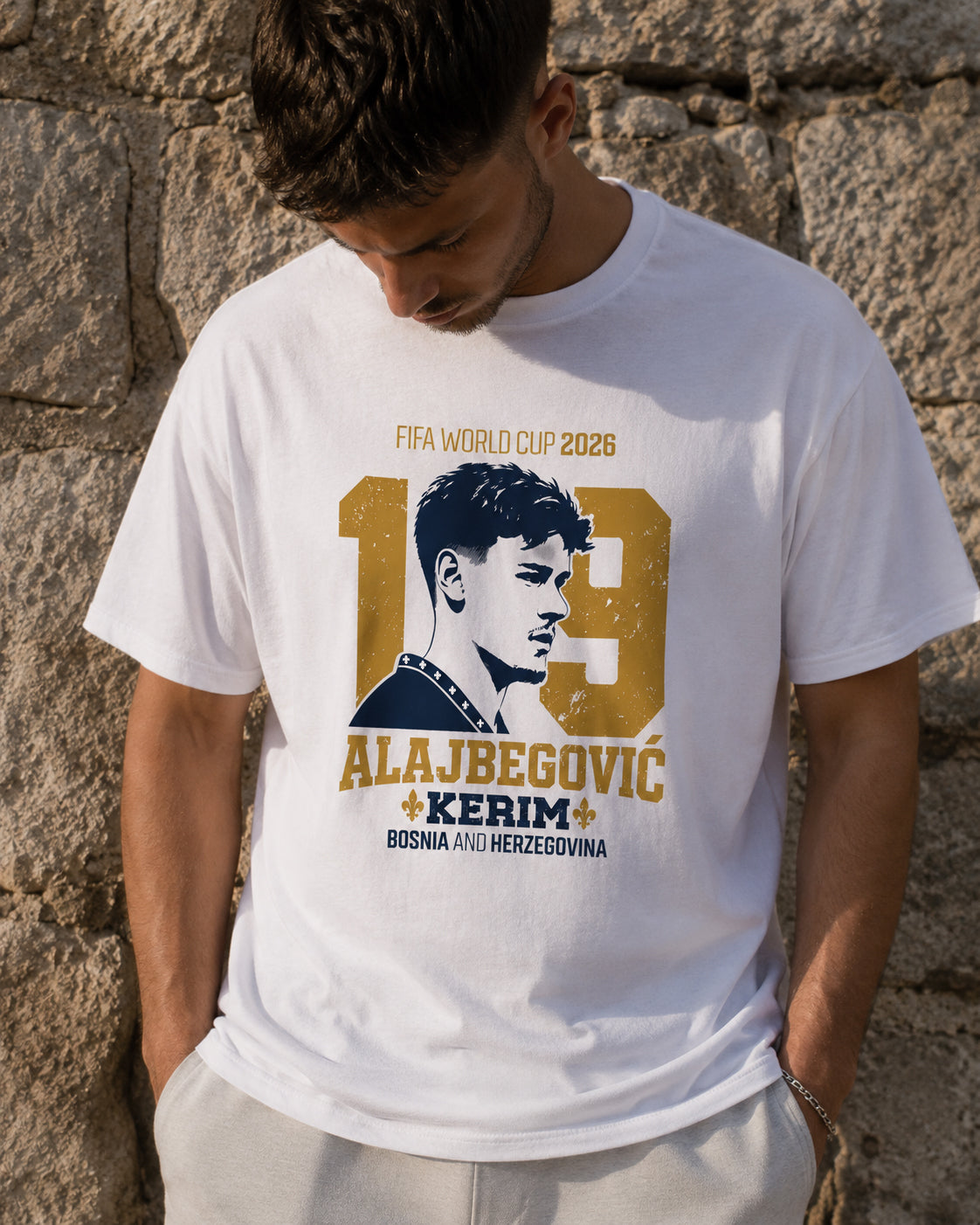 Kerim Alajbegović 19 Vintage Bosnia Tee – Regular Fit