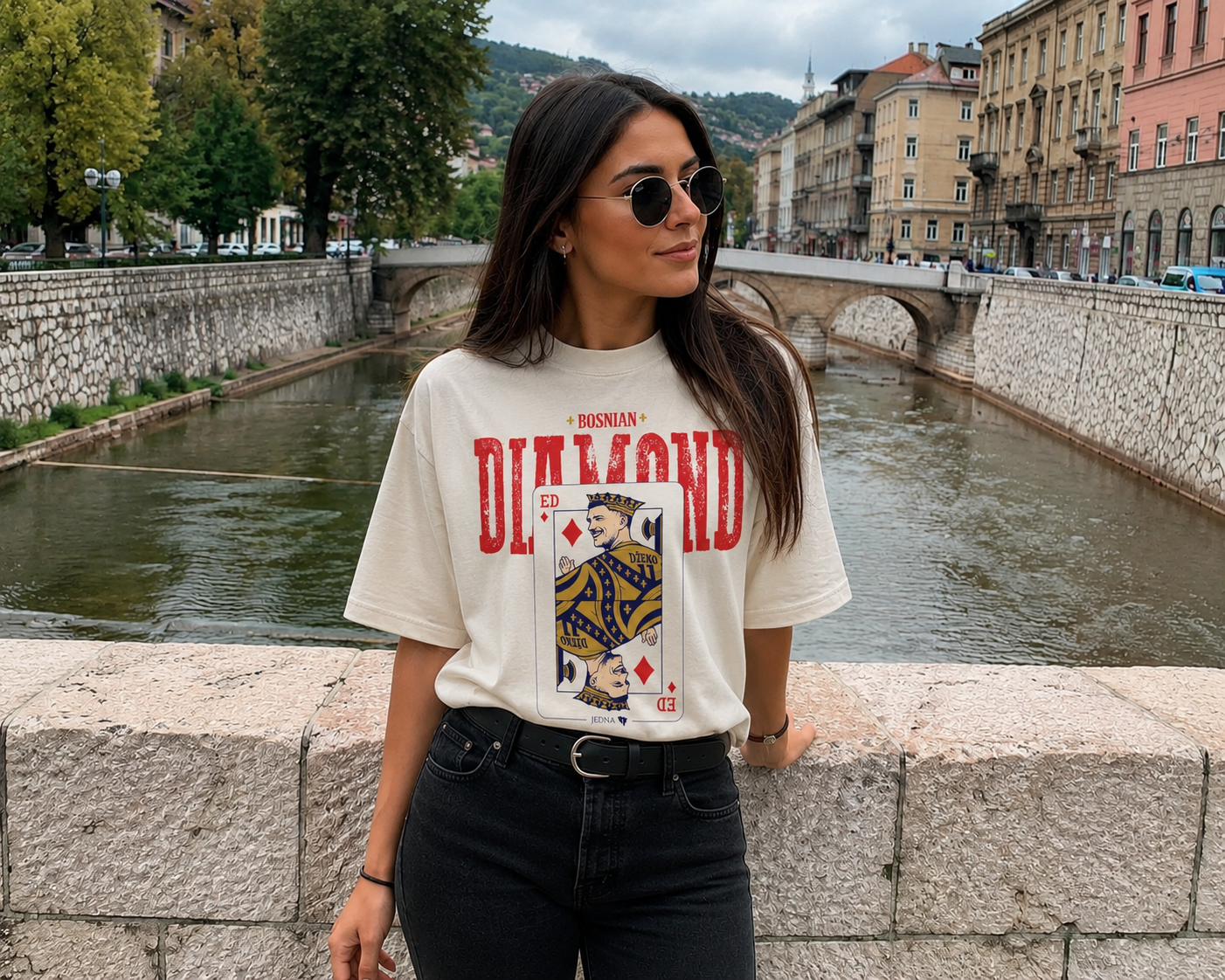 Džeko - The King of Diamonds - Premium Oversized